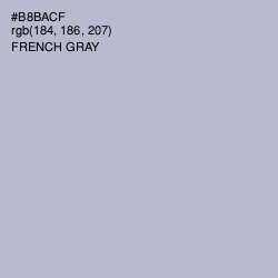 #B8BACF - French Gray Color Image